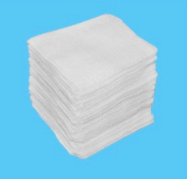 Folded Edges Highly Absorbent Gauze Swab for Wound Care