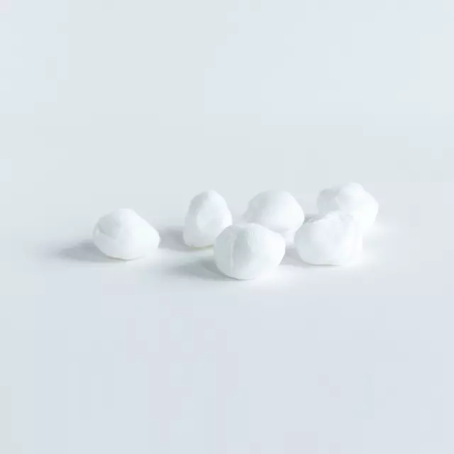 White Gauze Balls in Different Shapes